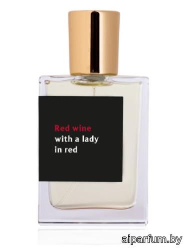 Red Wine with a Lady In Red