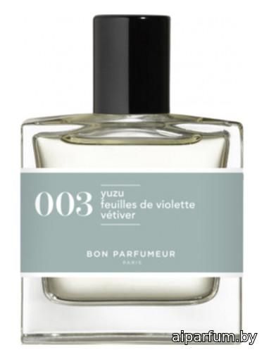 003 yuzu feuilles de violette, vétiver